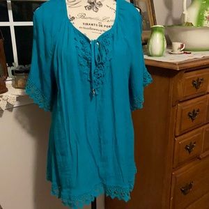 Ladies Turquoise Tunic